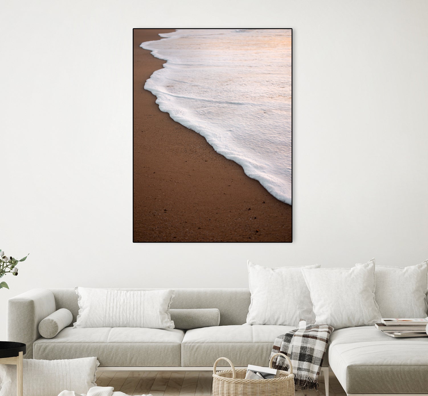 Minimalist Beach Wave by Raisa Zwart on GIANT ART - abstract beach waves