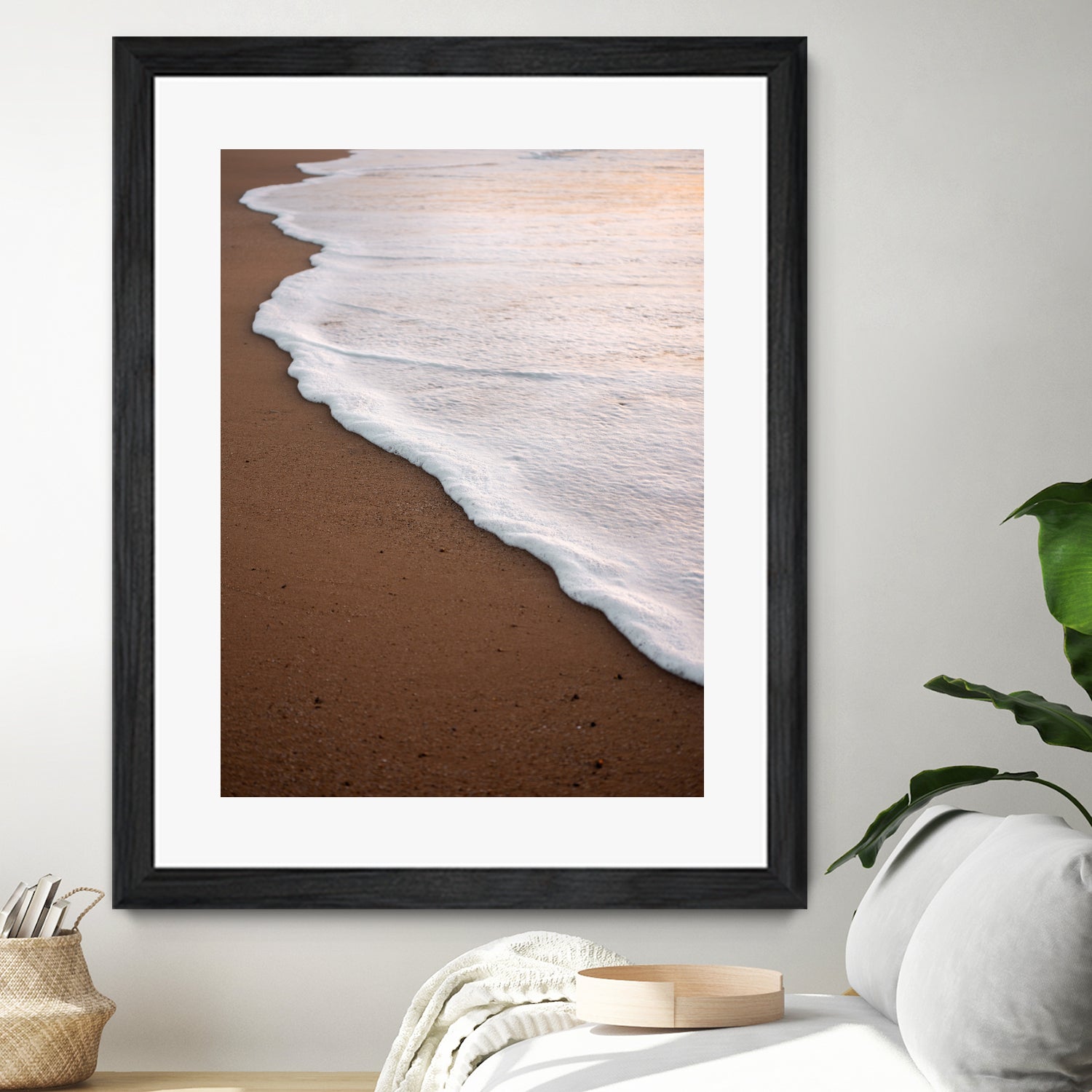 Minimalist Beach Wave by Raisa Zwart on GIANT ART - abstract beach waves