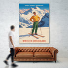 Swiss Alpine Bliss by Andreas Magnusson on GIANT ART - places vintage travel poster