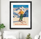 Swiss Alpine Bliss by Andreas Magnusson on GIANT ART - places vintage travel poster