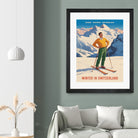 Swiss Alpine Bliss by Andreas Magnusson on GIANT ART - places vintage travel poster