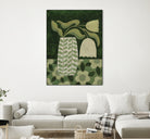 Green Tulip Still Life by Susan Black on GIANT ART - flowers and plants vintage floral art