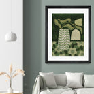 Green Tulip Still Life by Susan Black on GIANT ART - flowers and plants vintage floral art