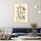 Pots And Flowers by Ralu S on GIANT ART - flowers and plants botanical line art
