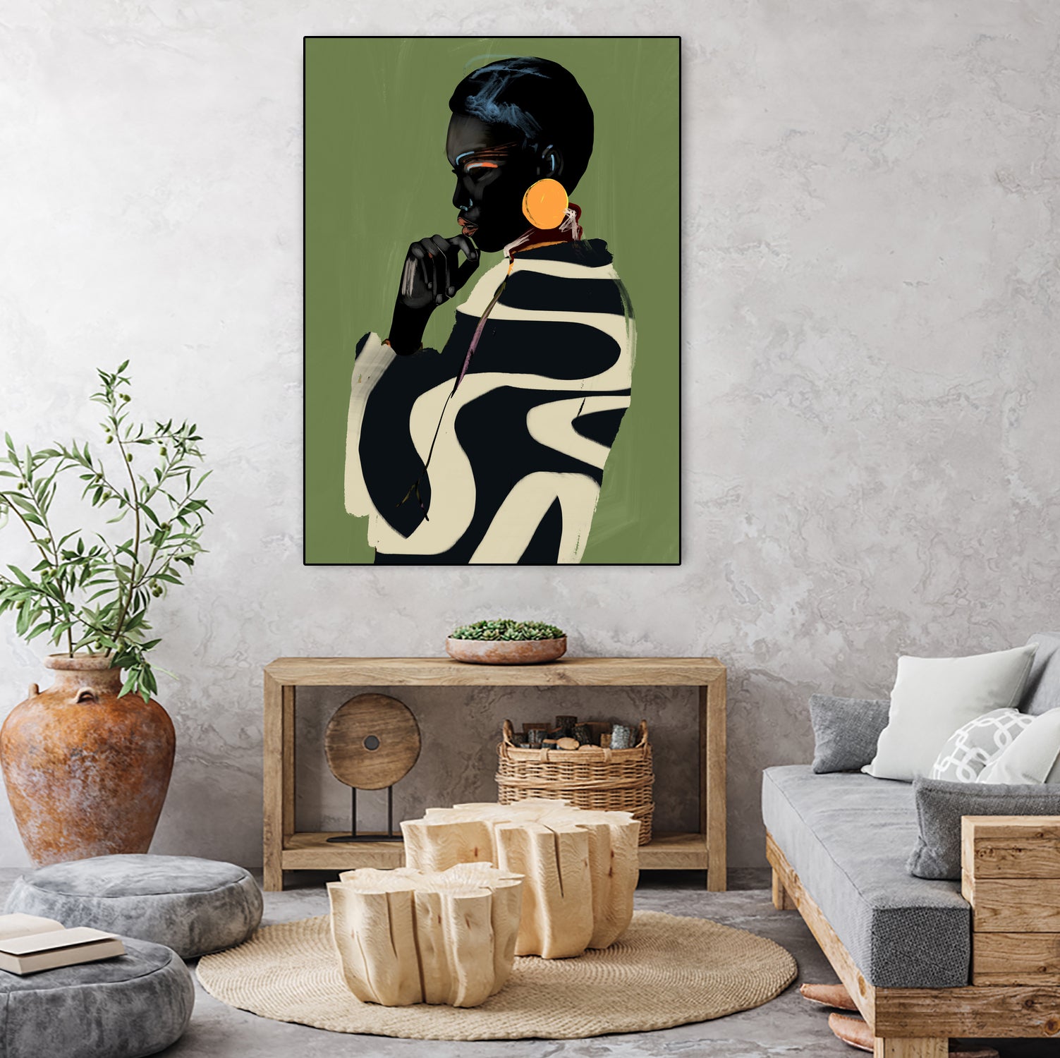 Bold Contemplation by ThingDesign on GIANT ART - illustration modern art