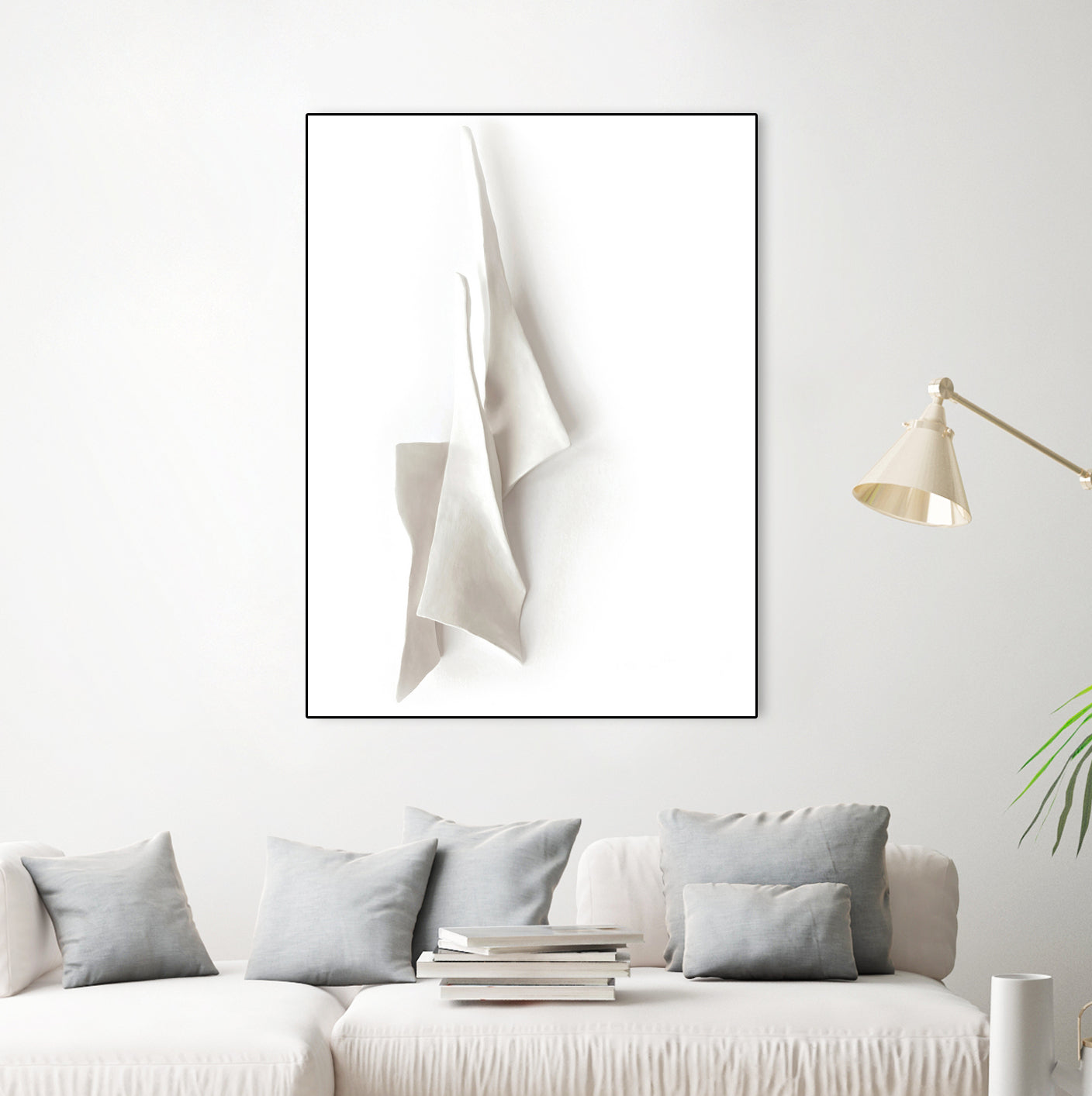White Elegance by Jenja Braun on GIANT ART - flowers and plants minimalist-art