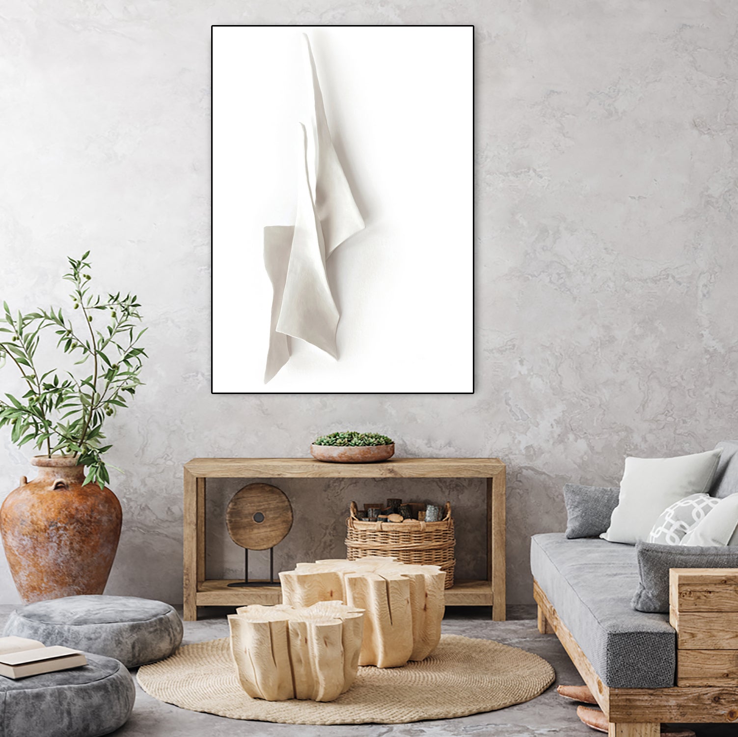 White Elegance by Jenja Braun on GIANT ART - flowers and plants minimalist-art