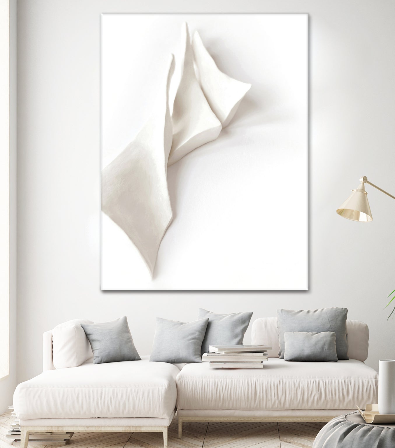Folded Whispers by Jenja Braun on GIANT ART - flowers and plants minimalist decor