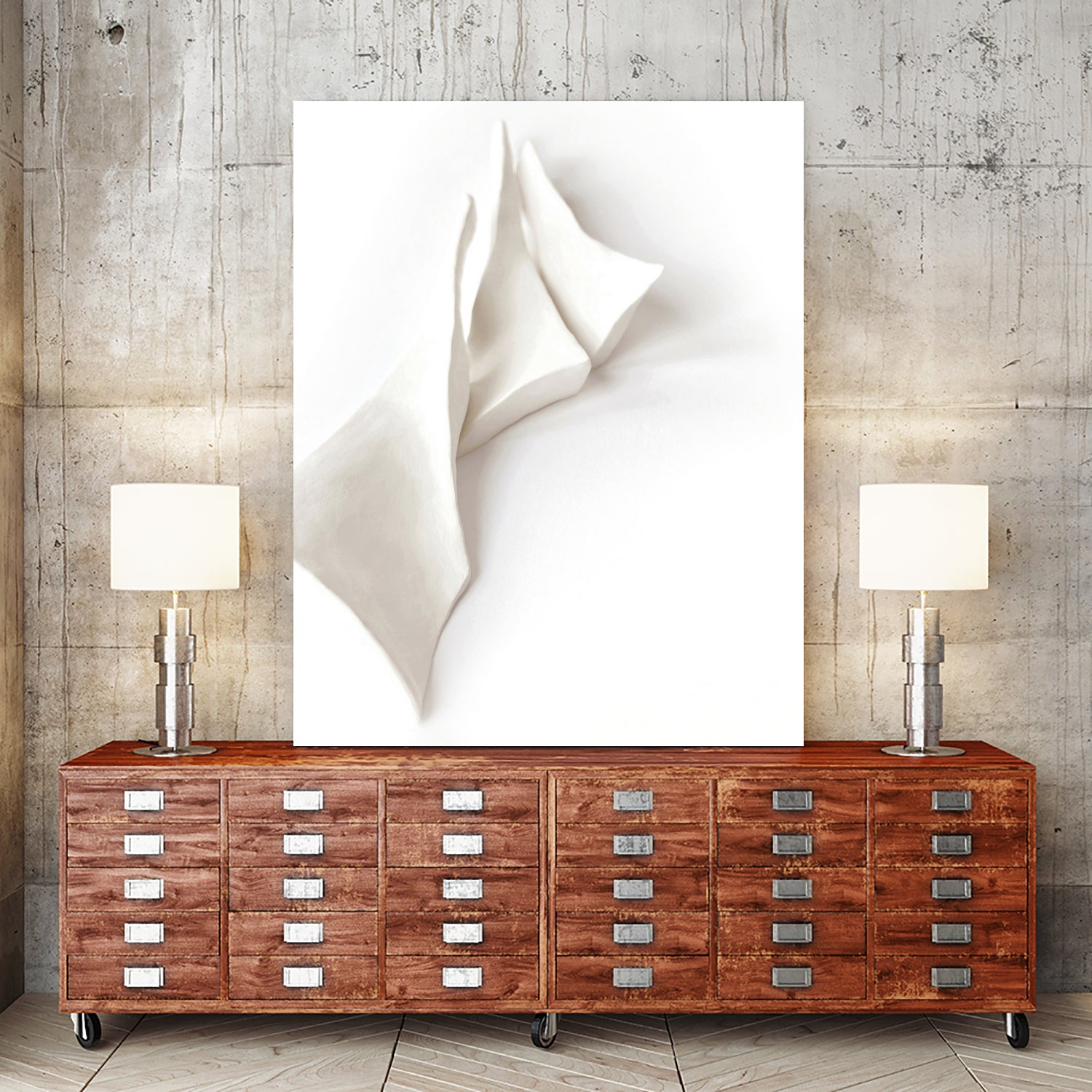 Folded Whispers by Jenja Braun on GIANT ART - flowers and plants minimalist decor