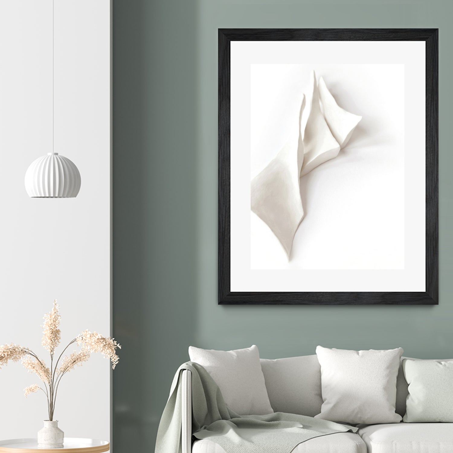 Folded Whispers by Jenja Braun on GIANT ART - flowers and plants minimalist decor