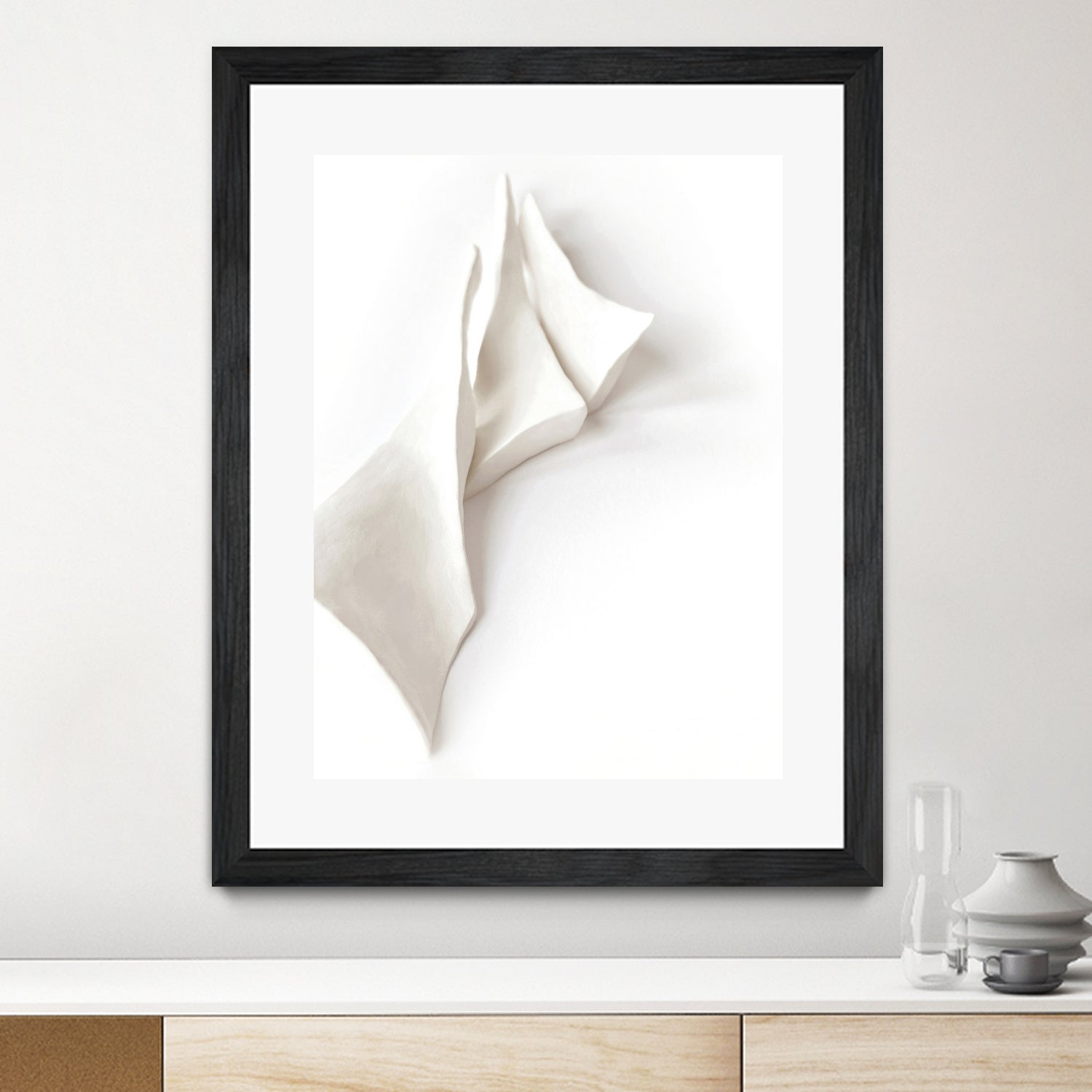 Folded Whispers by Jenja Braun on GIANT ART - flowers and plants minimalist decor