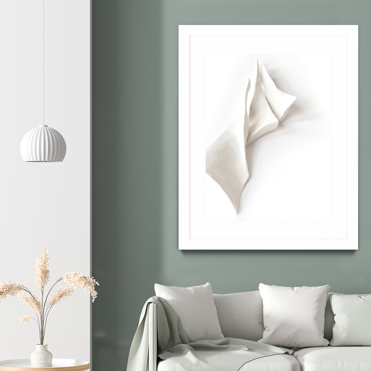 Folded Whispers by Jenja Braun on GIANT ART - flowers and plants minimalist decor