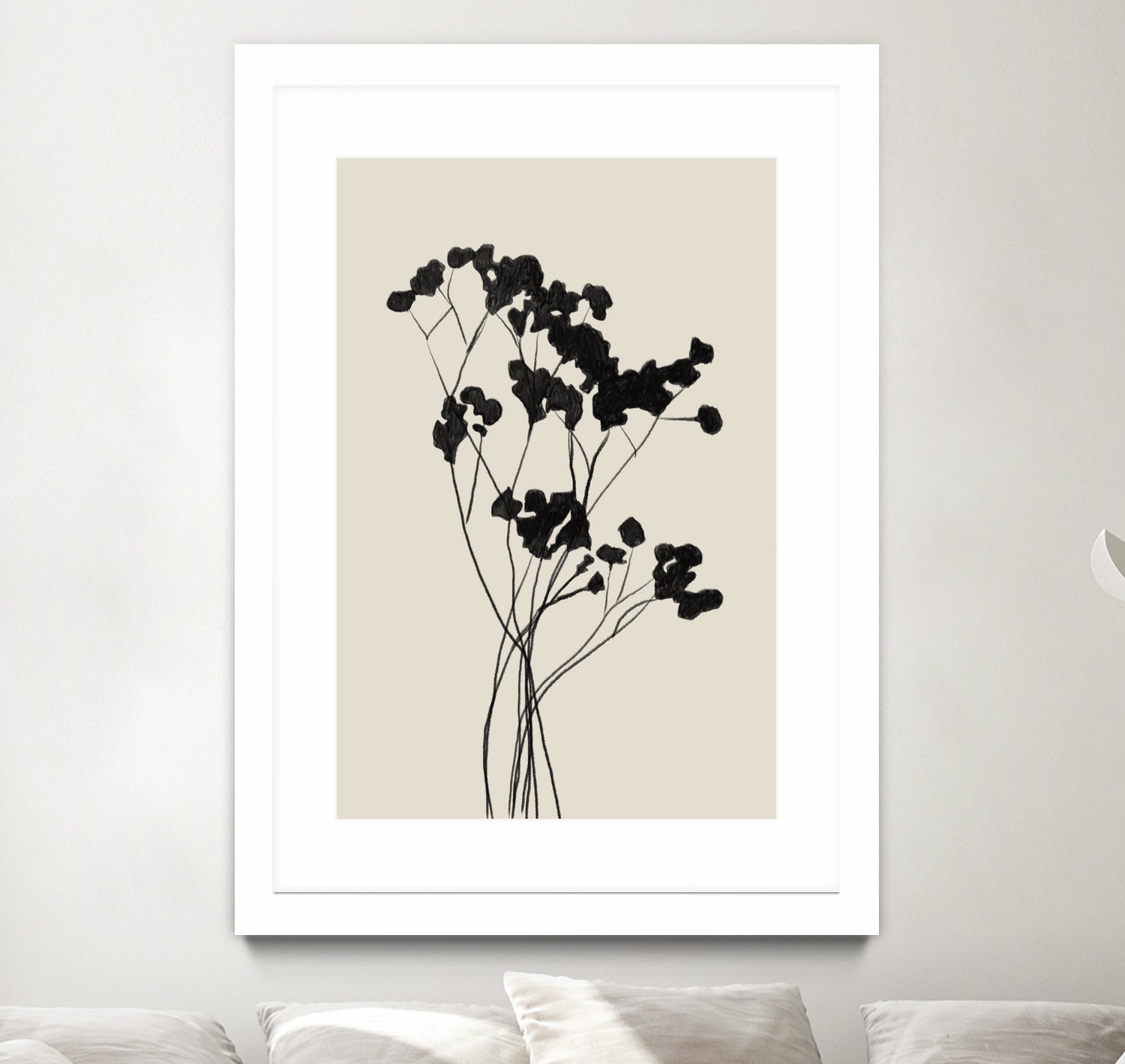 Modern Plant by THE MIUUS STUDIO on GIANT ART -  black