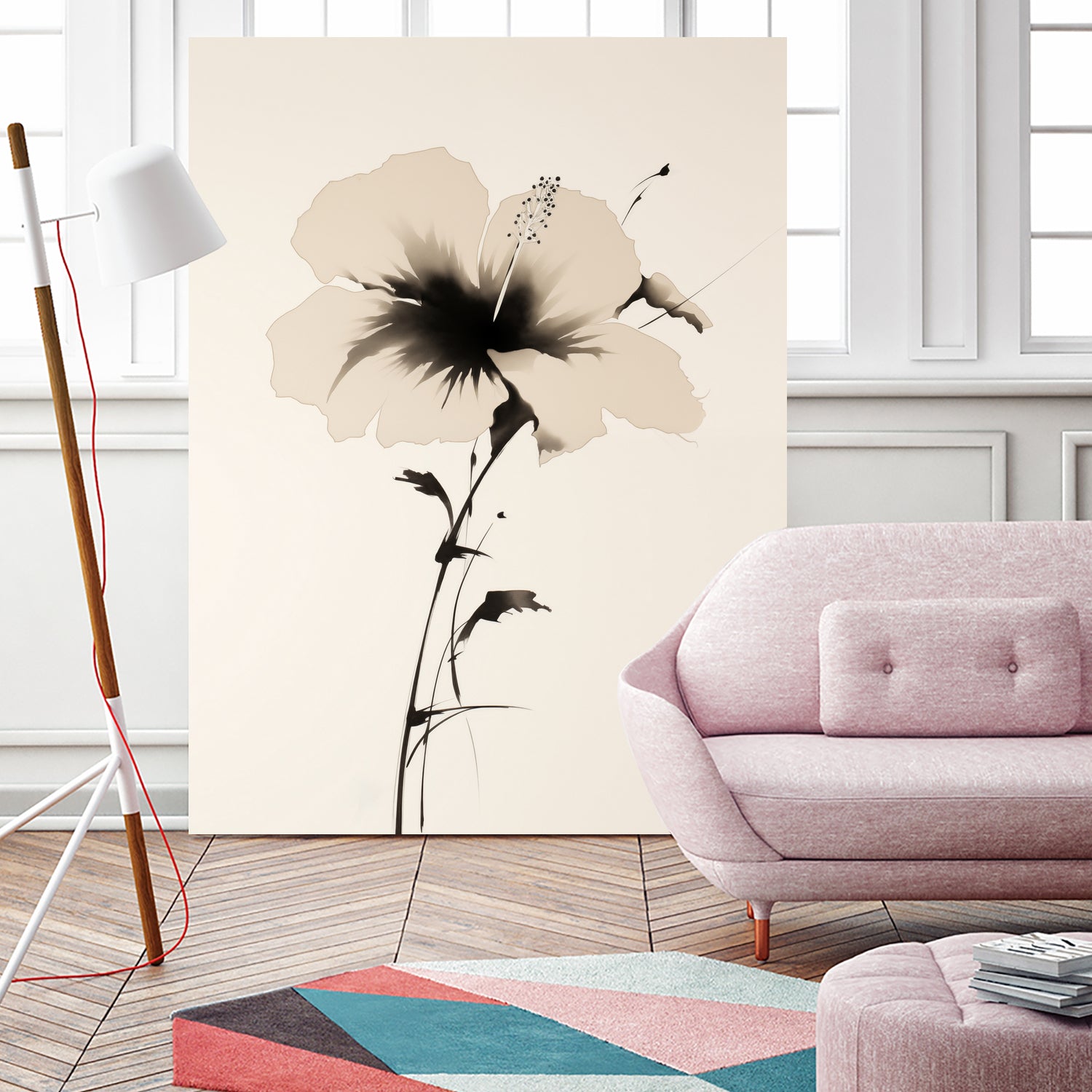 Hibiscus In Beige by Andreas Magnusson on GIANT ART -  hibiscus