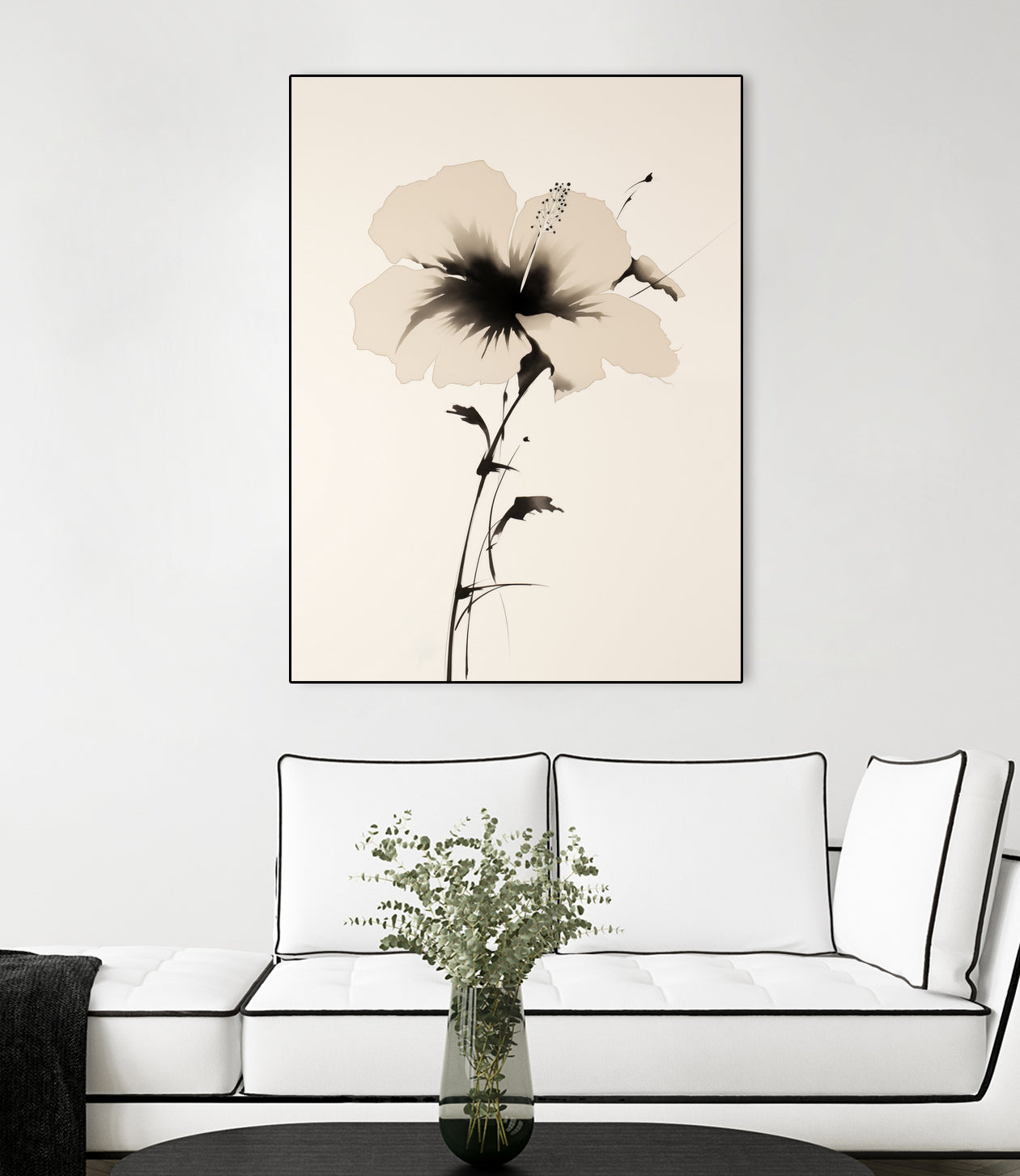 Hibiscus In Beige by Andreas Magnusson on GIANT ART -  hibiscus