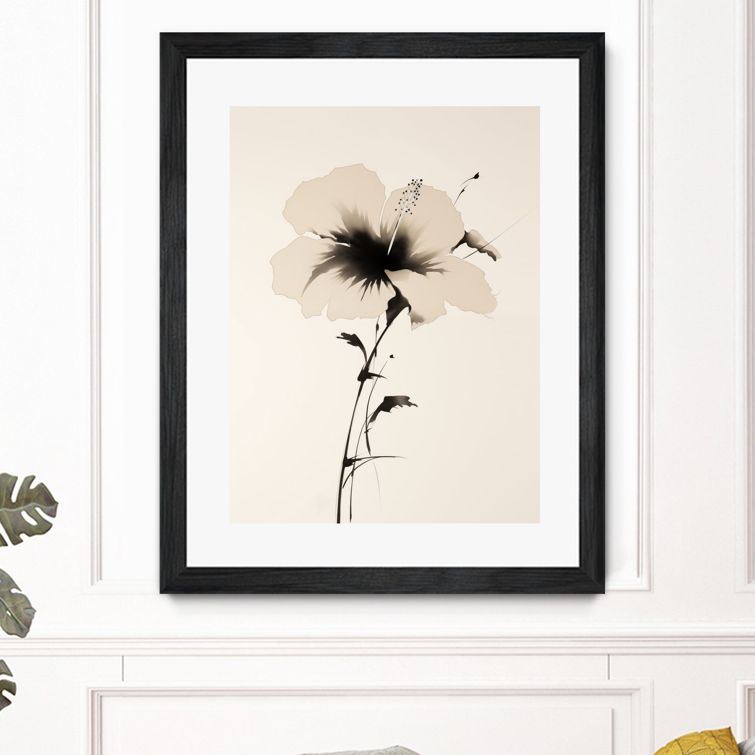 Hibiscus In Beige by Andreas Magnusson on GIANT ART -  hibiscus