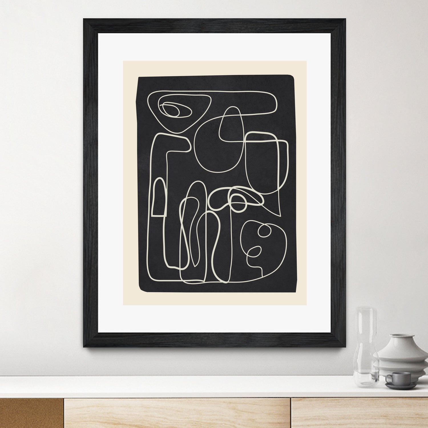 Flowing Lines Maze by City Art on GIANT ART - abstract abstract art print