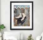 Schlittschuhe am Zaun by Ohkimiko on GIANT ART -  schlittschuhe