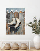 Schlittschuhe am Zaun by Ohkimiko on GIANT ART -  schlittschuhe