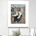 Schlittschuhe am Zaun by Ohkimiko on GIANT ART -  schlittschuhe