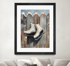 Schlittschuhe am Zaun by Ohkimiko on GIANT ART -  schlittschuhe