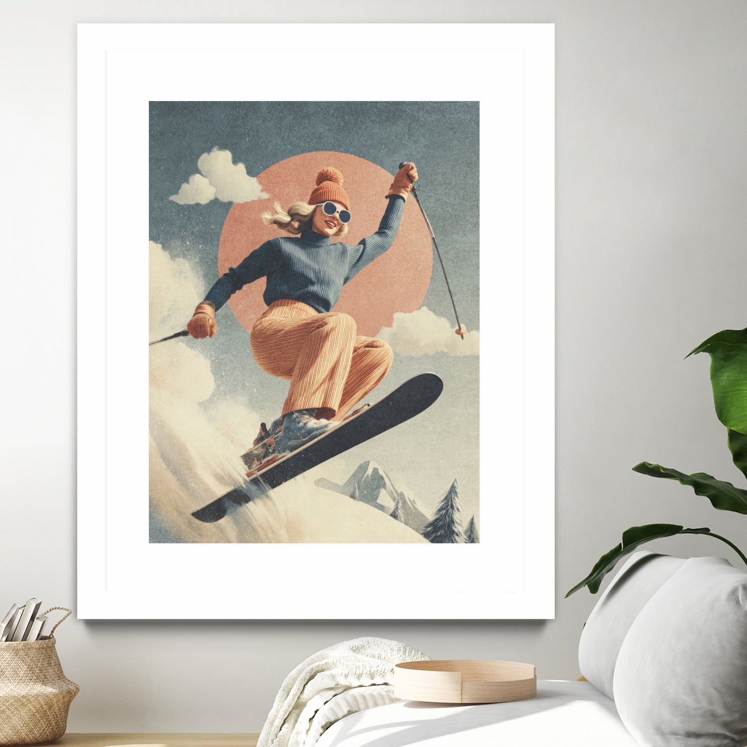 Skiing Adventure by Emel Tunaboylu on GIANT ART -  skiing25