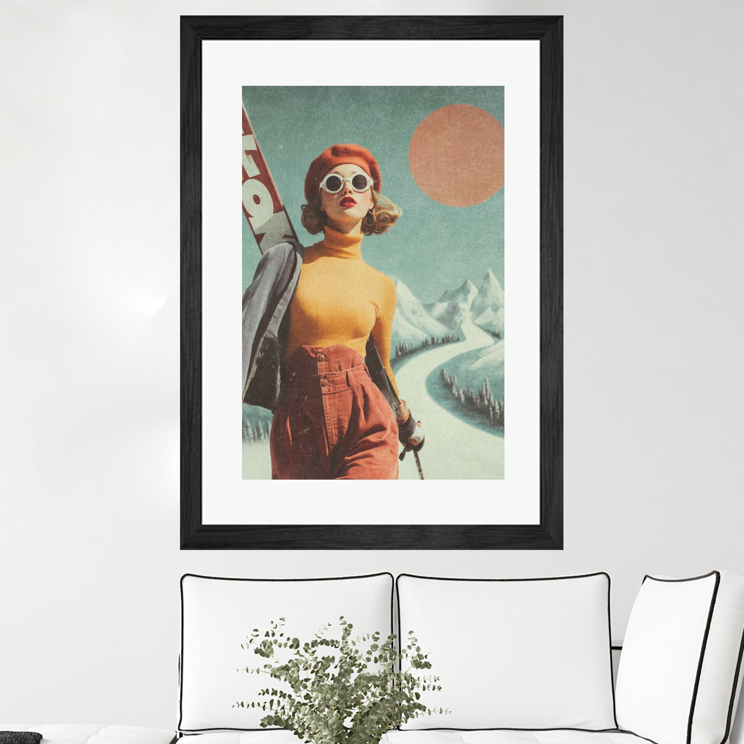 Skiing Adventure by Emel Tunaboylu on GIANT ART -  skiing25