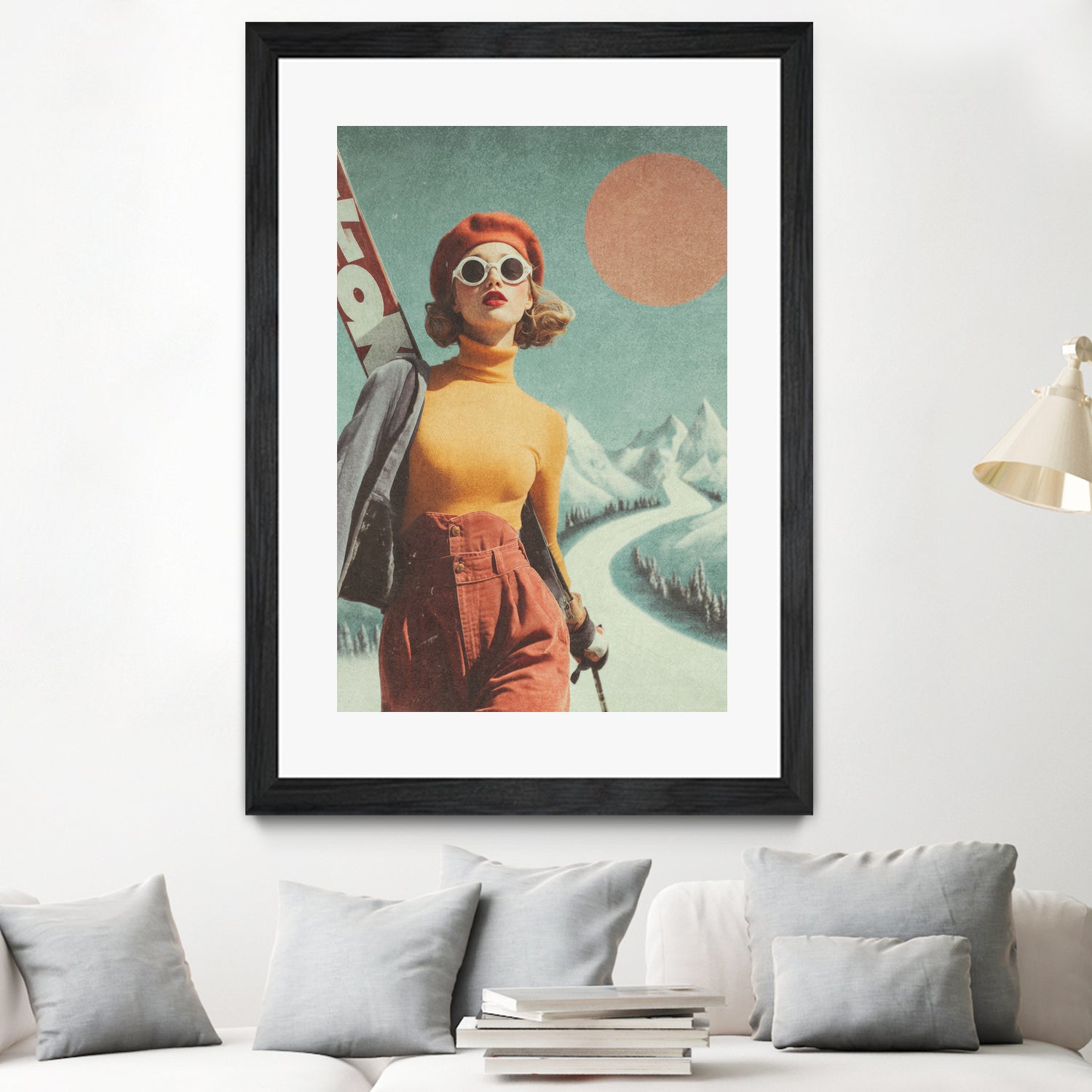 Skiing Adventure by Emel Tunaboylu on GIANT ART -  skiing25