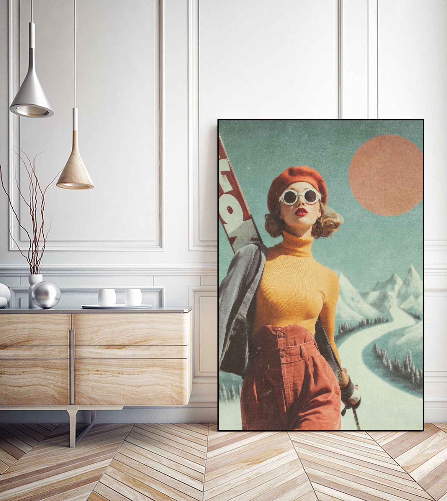 Skiing Adventure by Emel Tunaboylu on GIANT ART -  skiing25