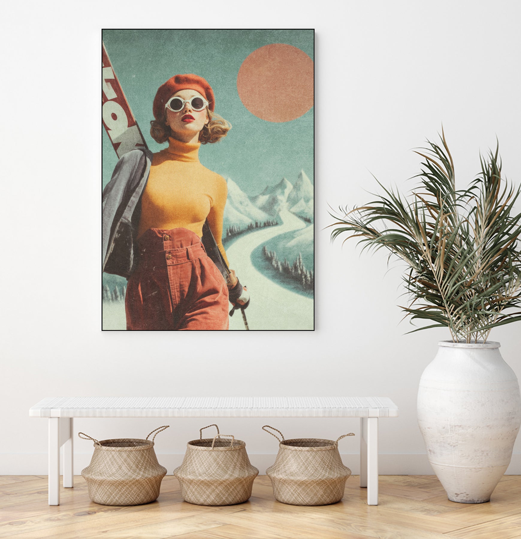 Skiing Adventure by Emel Tunaboylu on GIANT ART -  skiing25