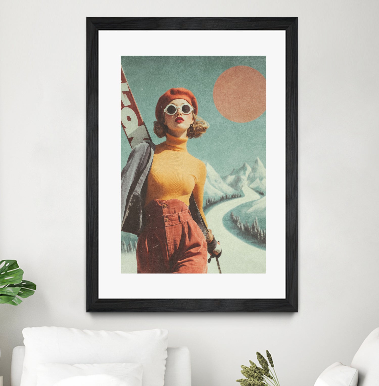 Skiing Adventure by Emel Tunaboylu on GIANT ART -  skiing25