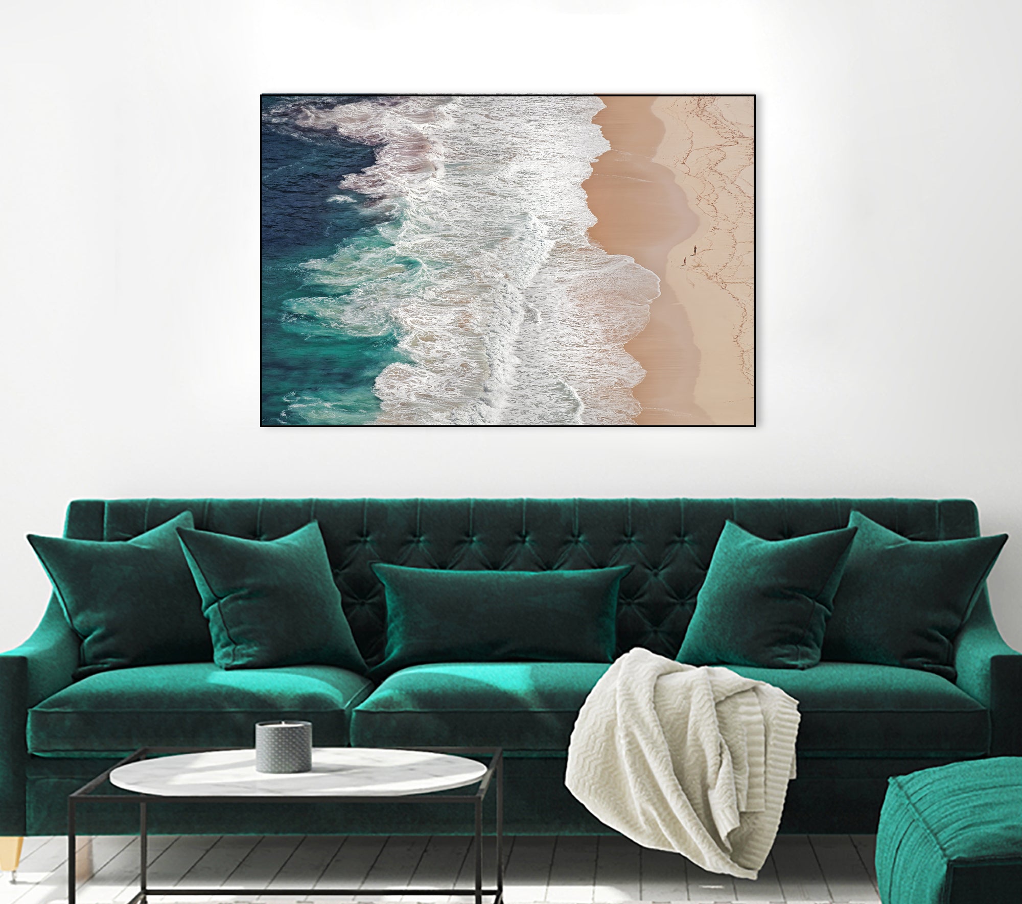 Where the Ocean Ends... by Andreas on GIANT ART - green landscape ocean