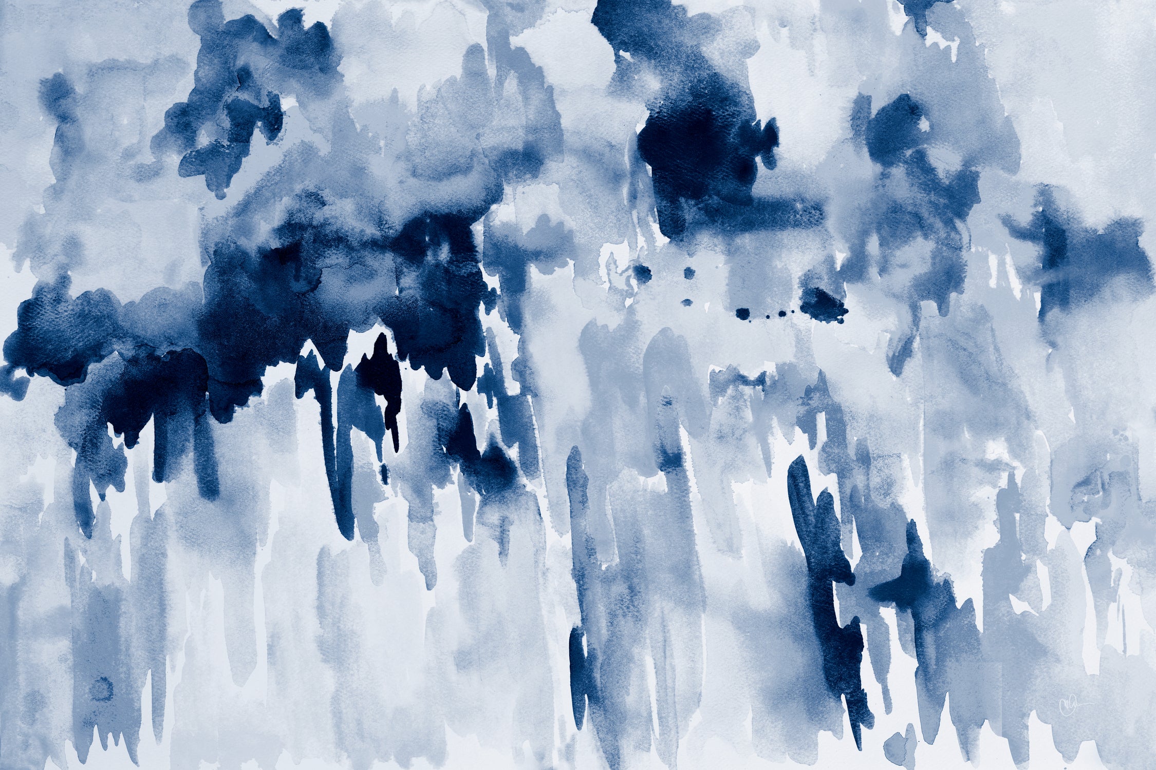 Blueberry Splatter Abstract by Kat Papa on GIANT ART - abstract blueberry