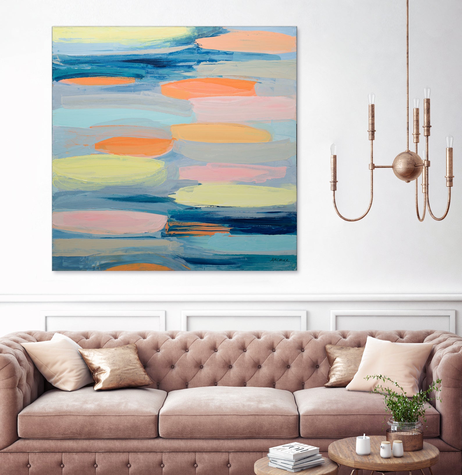 Just Peachy by Ann Marie Coolick on GIANT ART - abstract just