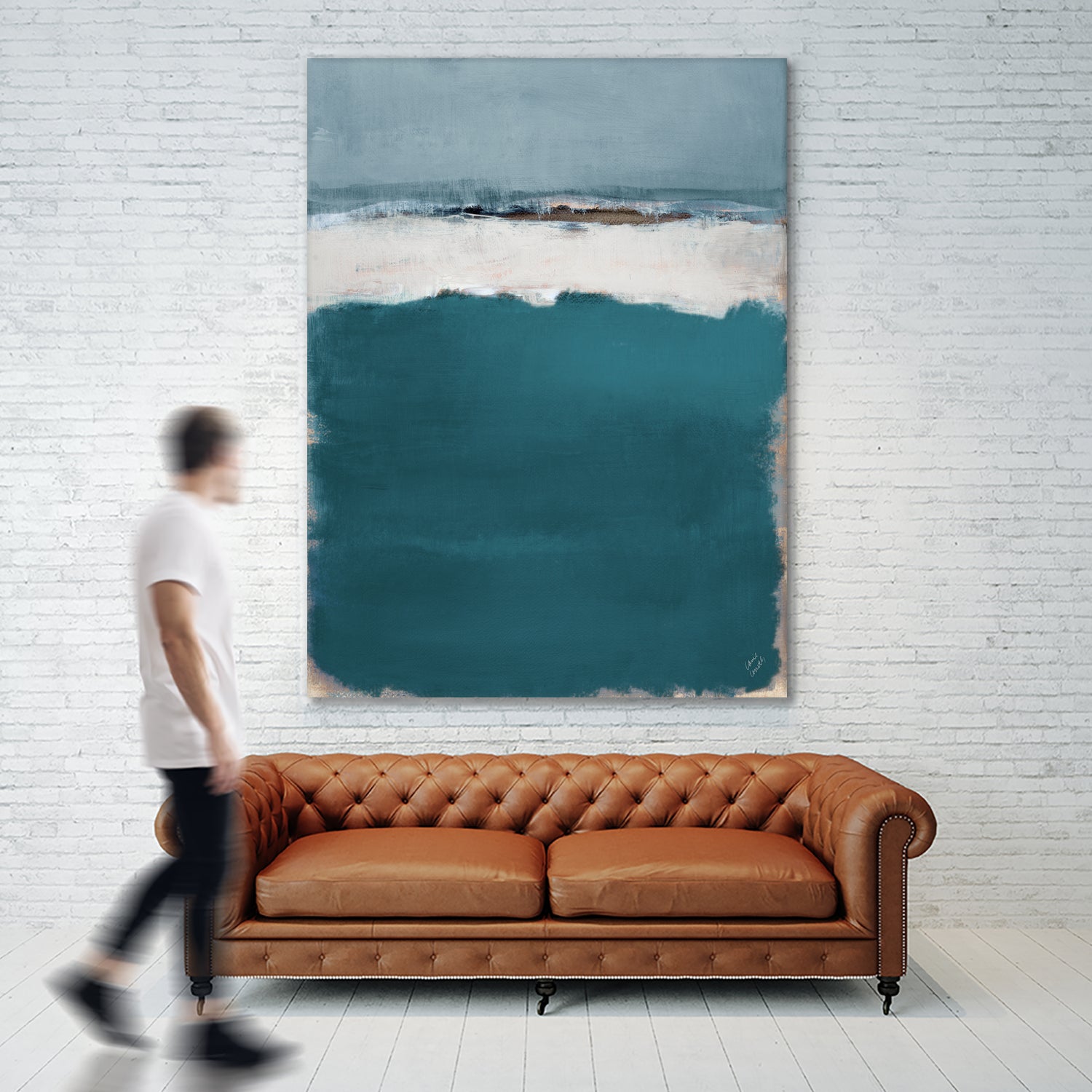 Deep Blue Sea Abstract by Lanie Loreth on GIANT ART - abstract deep