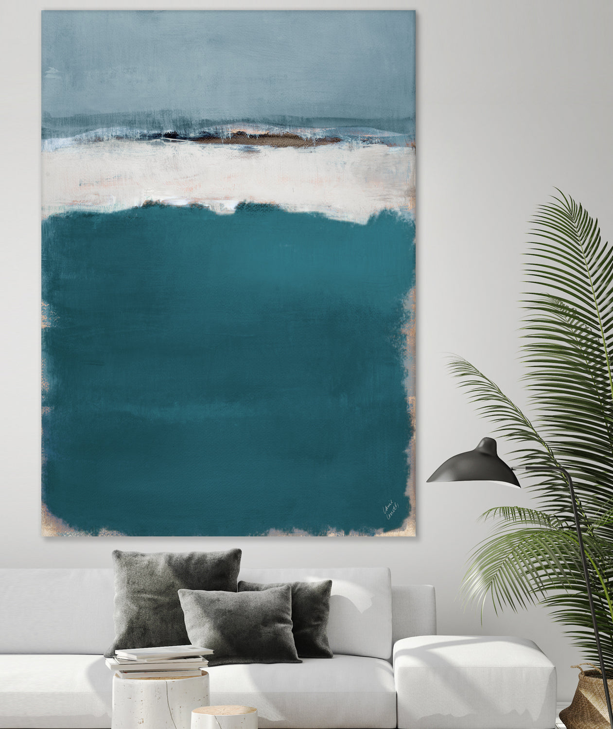 Deep Blue Sea Abstract by Lanie Loreth on GIANT ART - abstract deep