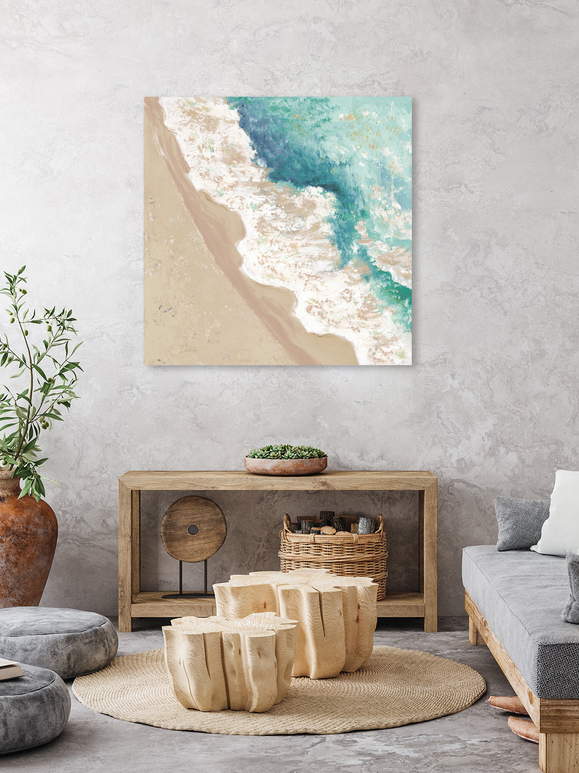 Waves Crashing by Patricia  Pinto on GIANT ART - coastal waves