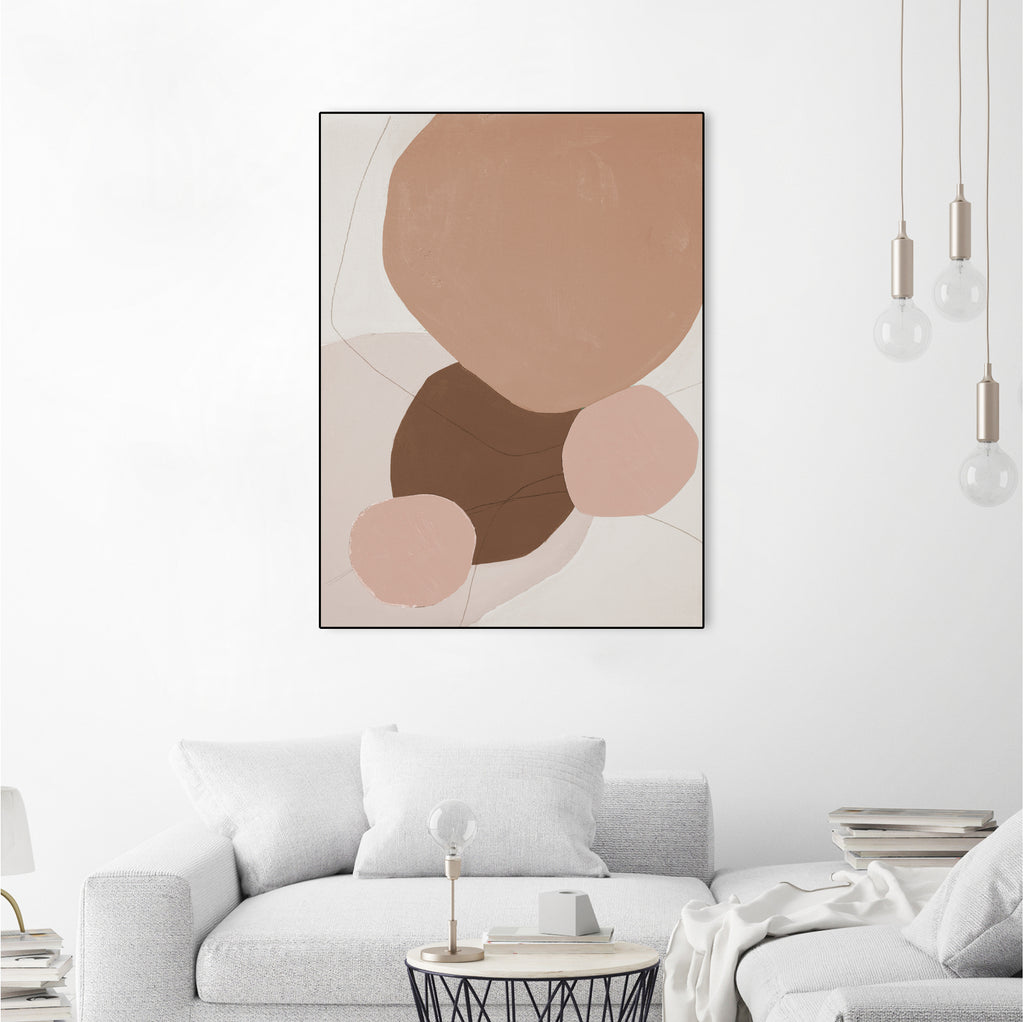 Fresh Shapes In Brown by Patricia Pinto on GIANT ART - abstract abstract