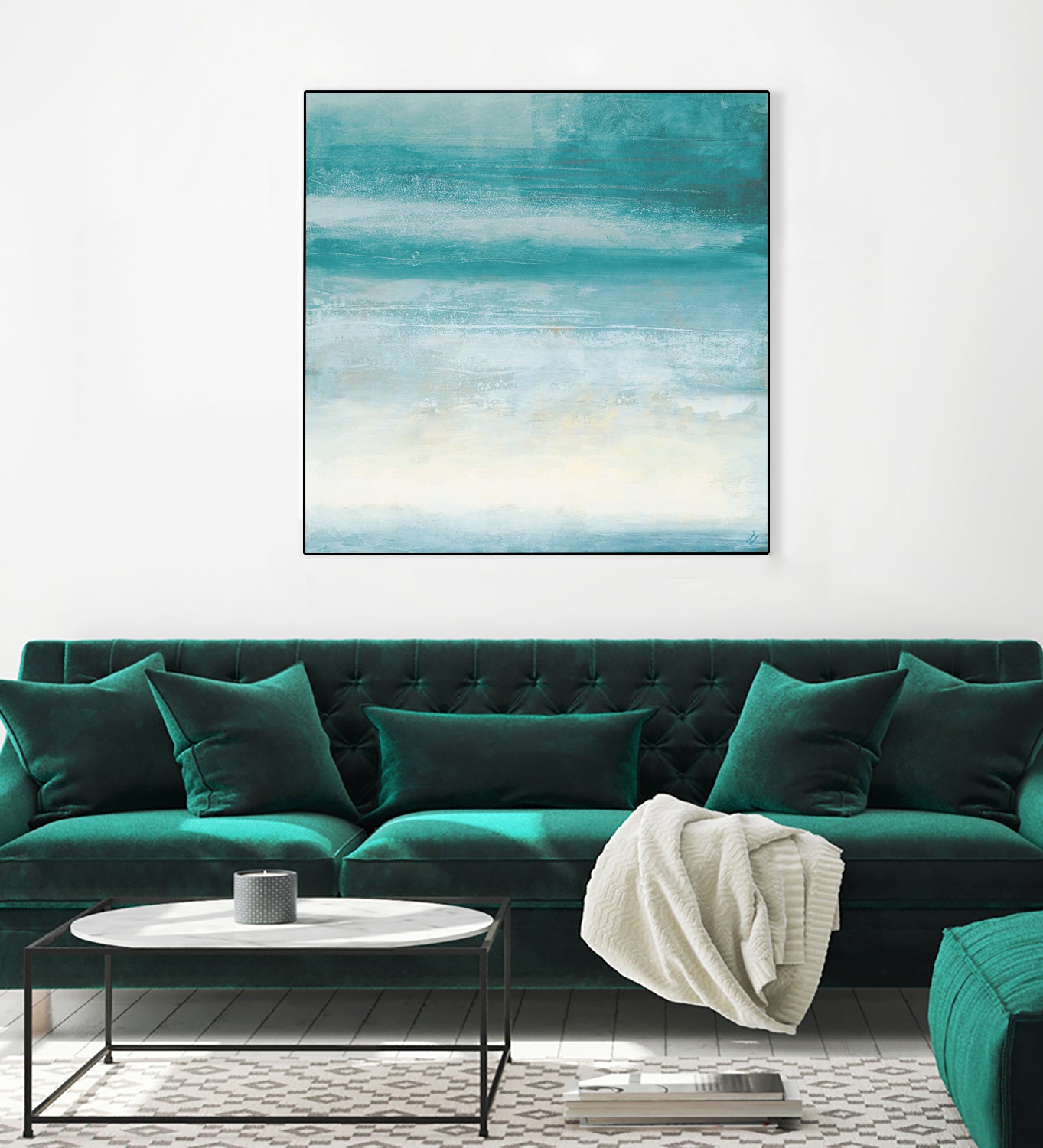 Stormy Skies In Blue I by Michael Marcon on GIANT ART - abstract blue