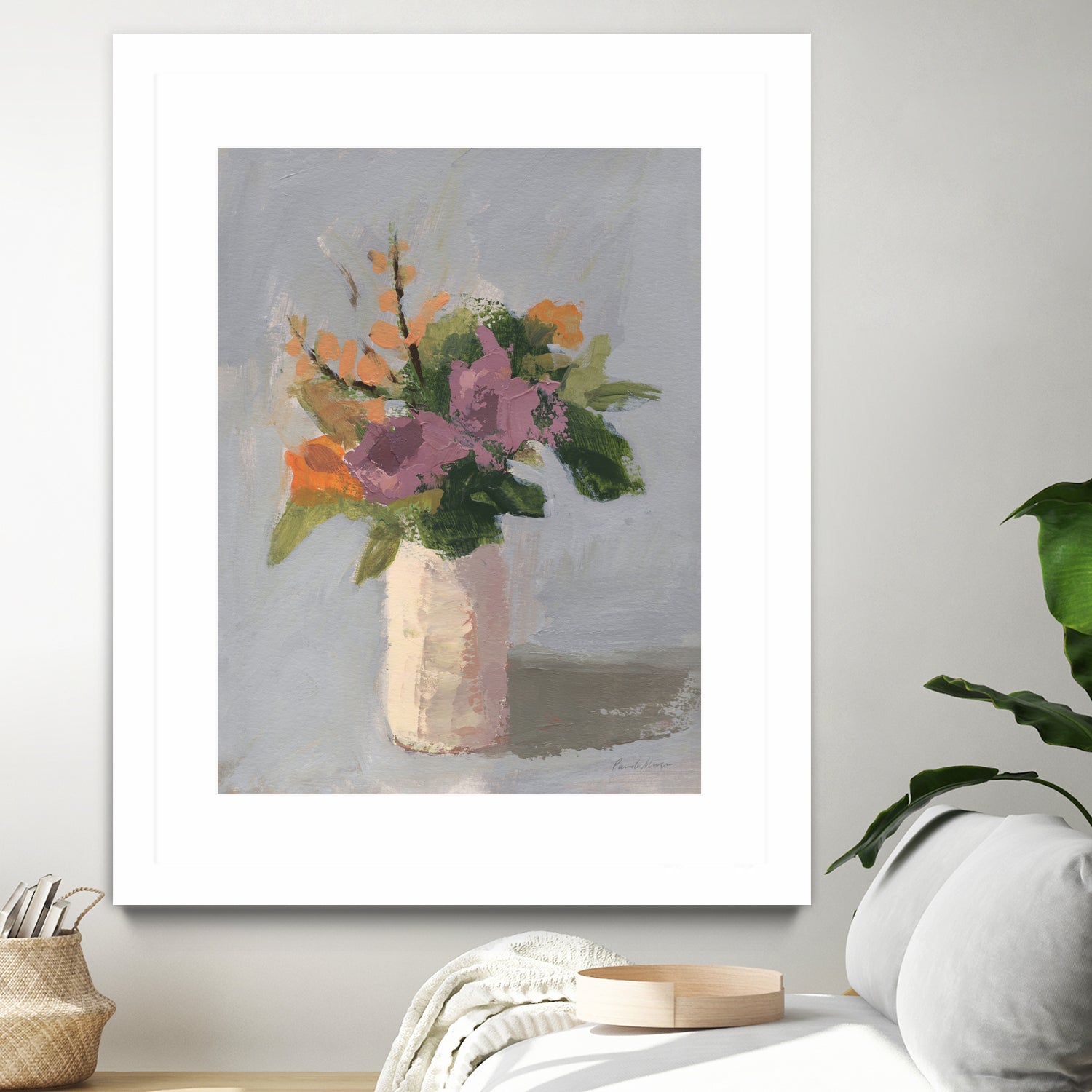 Fall Floral by Pamela Munger on GIANT ART - grey botanical