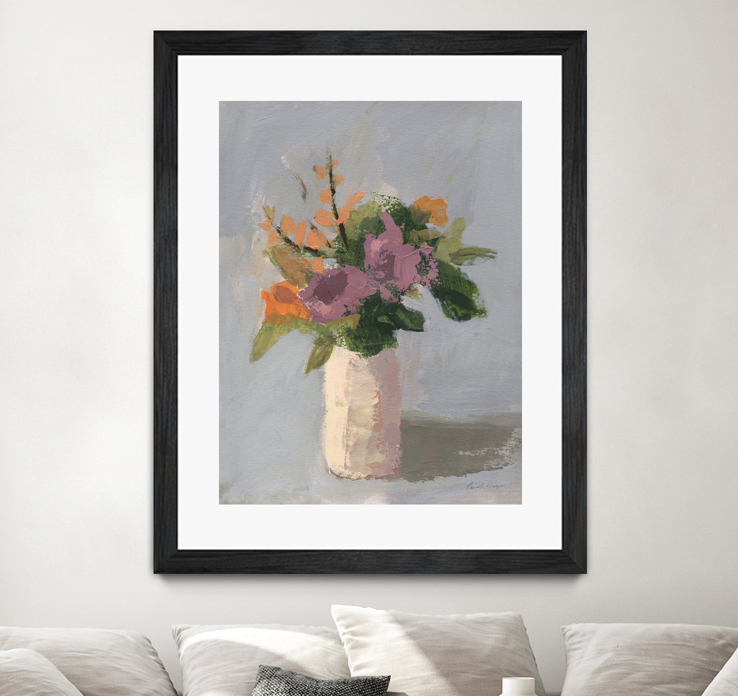 Fall Floral by Pamela Munger on GIANT ART - grey botanical