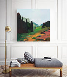 Green Alpine Meadow by Julie Denise on GIANT ART -  abstract 