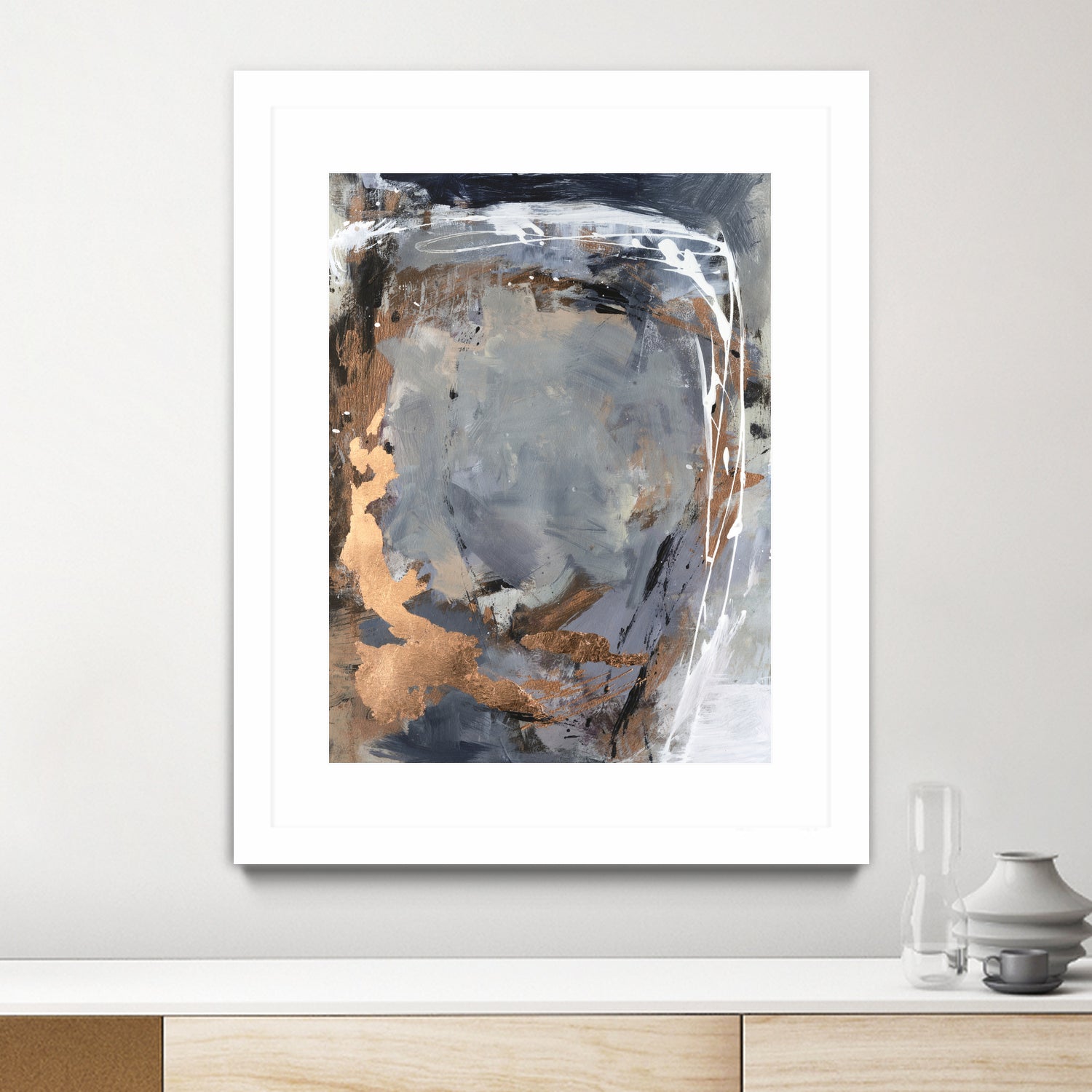 Copper Crested Twilight  I by Victoria Barnes on GIANT ART - abstract geometrics abstract