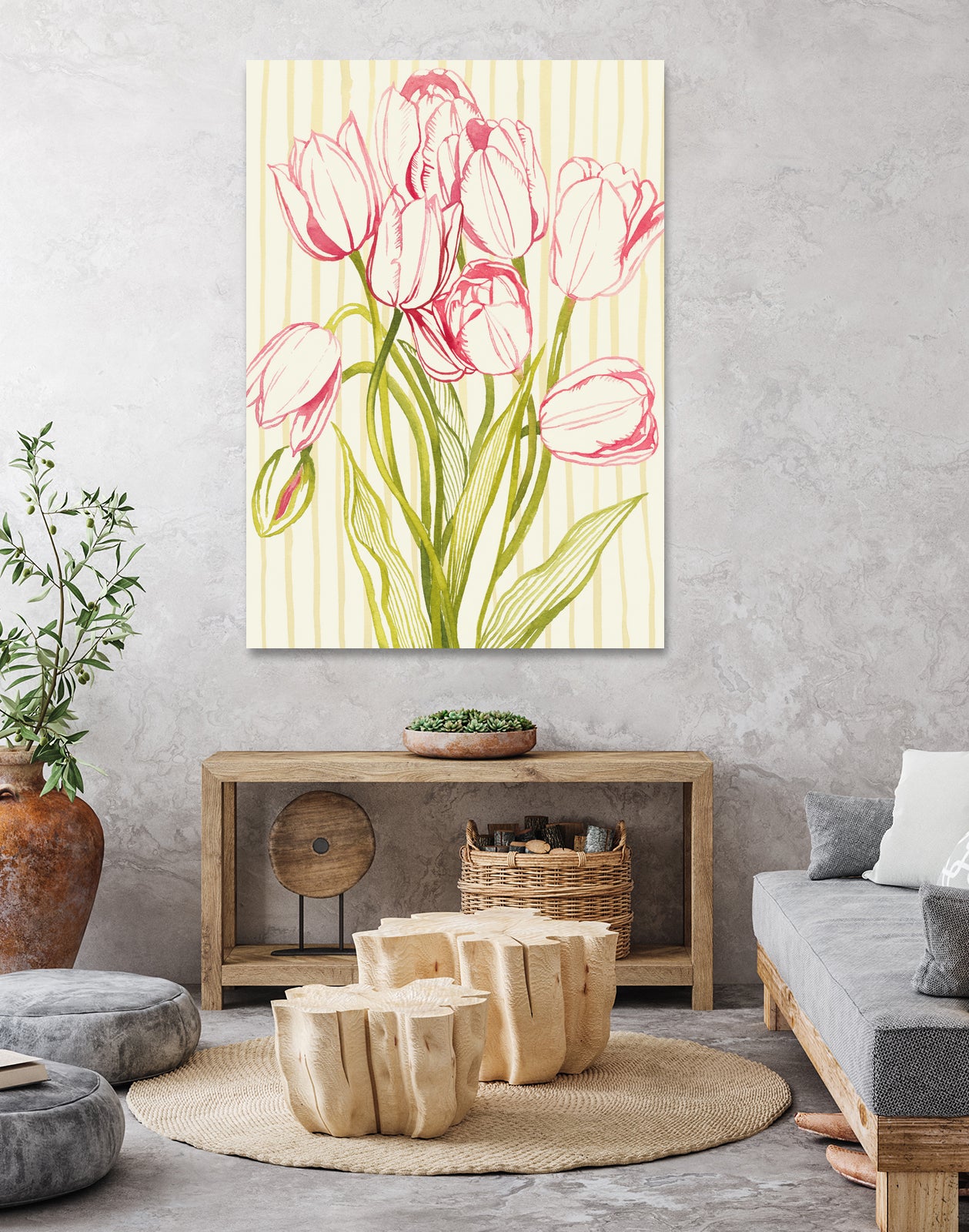 Sunday Best I by Grace Popp on GIANT ART - floral botanicals flowers
