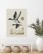 Lake Meditation ll by Victoria Barnes on GIANT ART - animals nature birds