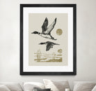 Lake Meditation ll by Victoria Barnes on GIANT ART - animals nature birds