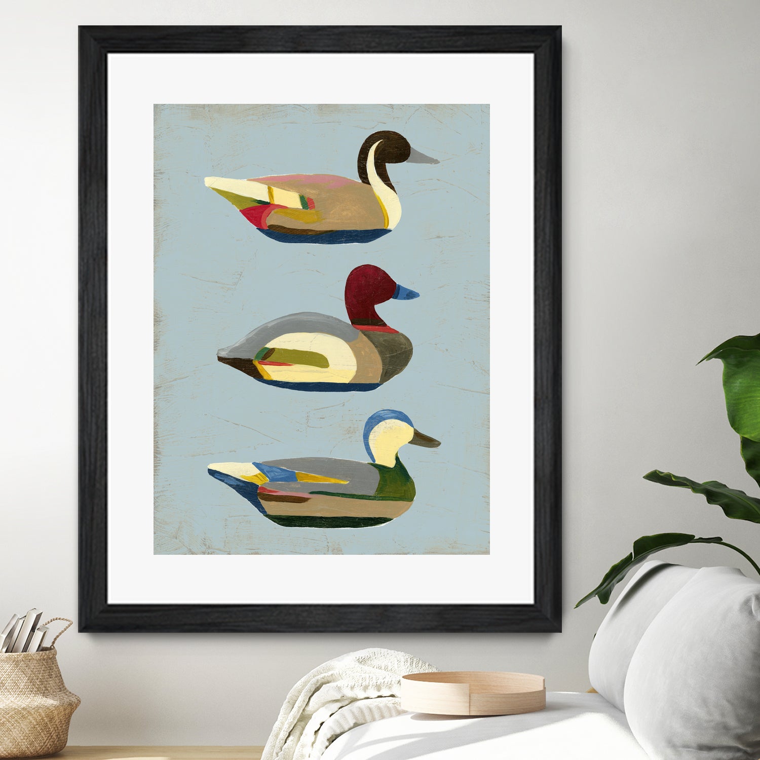 Decoy Ducks I by June Erica Vess on GIANT ART - animals nature birds