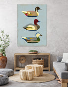 Decoy Ducks I by June Erica Vess on GIANT ART - animals nature birds