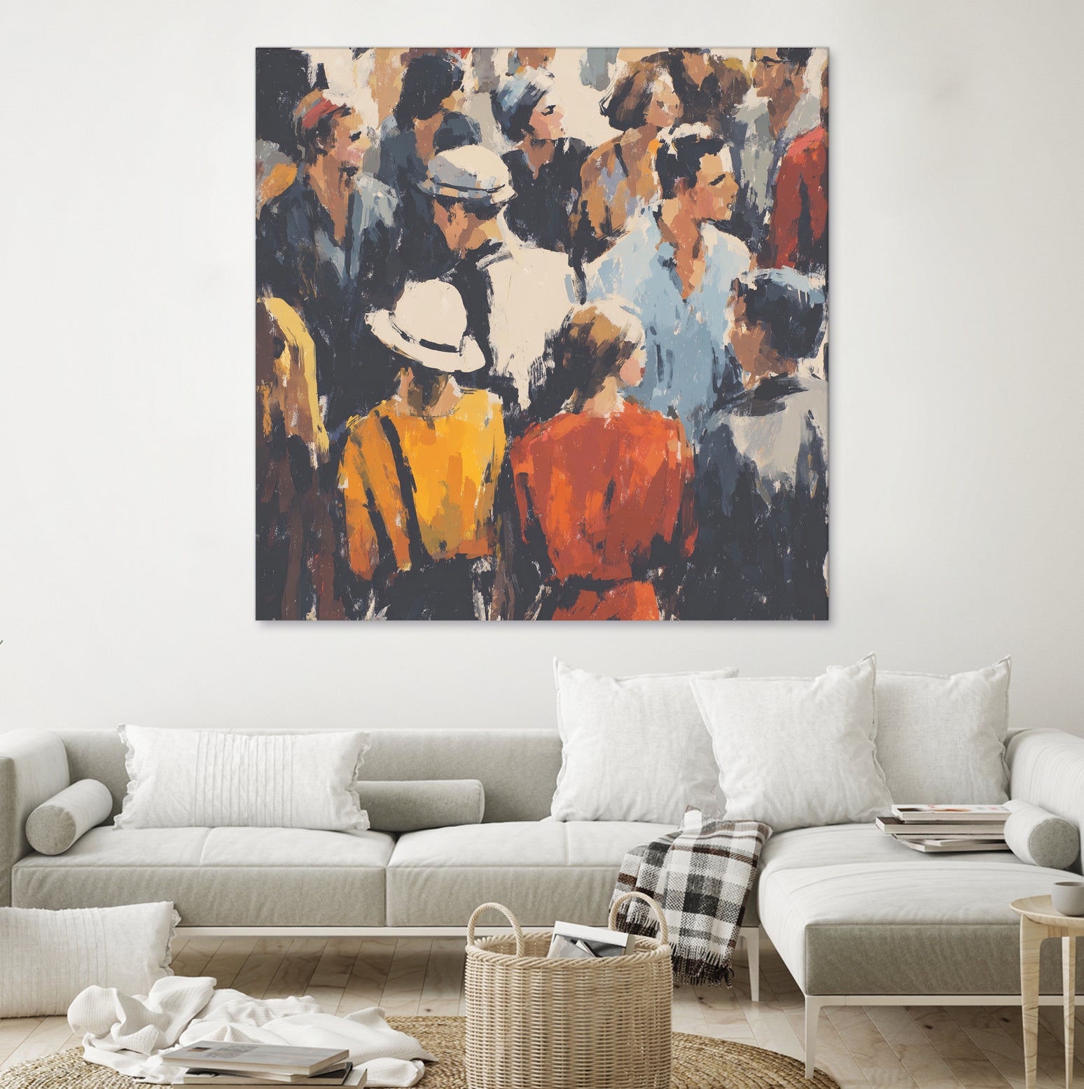 Faces in the Crowd I by Walker Noble on GIANT ART - figurative fashion other