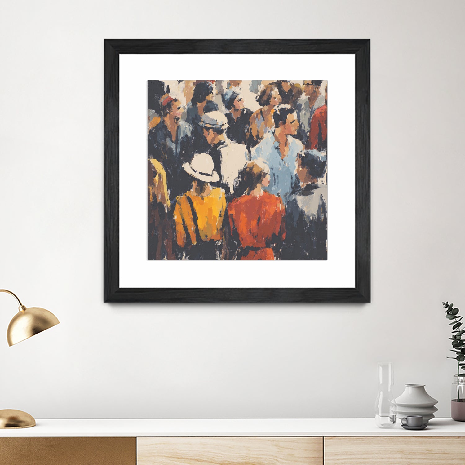 Faces in the Crowd I by Walker Noble on GIANT ART - figurative fashion other